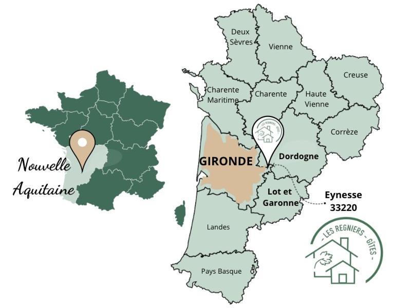 Les Regniers - 2 Gites Voisins Pour Familles Et Groupes Eynesse Eksteriør billede