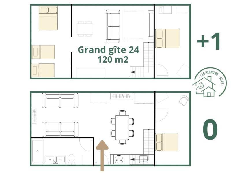 Les Regniers - 2 Gites Voisins Pour Familles Et Groupes Eynesse Eksteriør billede